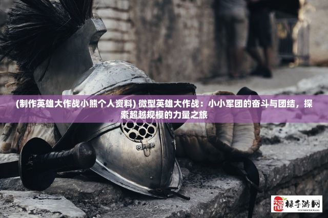 (制作英雄大作战小熊个人资料) 微型英雄大作战：小小军团的奋斗与团结，探索超越规模的力量之旅